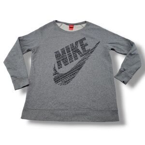 Nike Sweatshirt Size Medium "There Is No Finish Line" Nike Swoosh Graphic Print